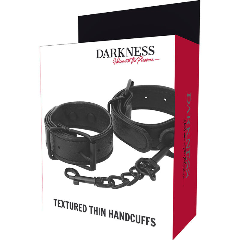 DARKNESS - MENOTTES TEXTURÉES LARGES ET MINCE - Sensualia