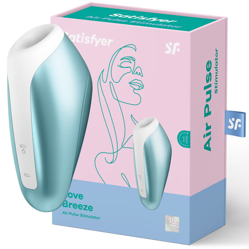 SATISFYER - LOVE BREEZE SUCCIONADOR BLEU GLACE - Sensualia