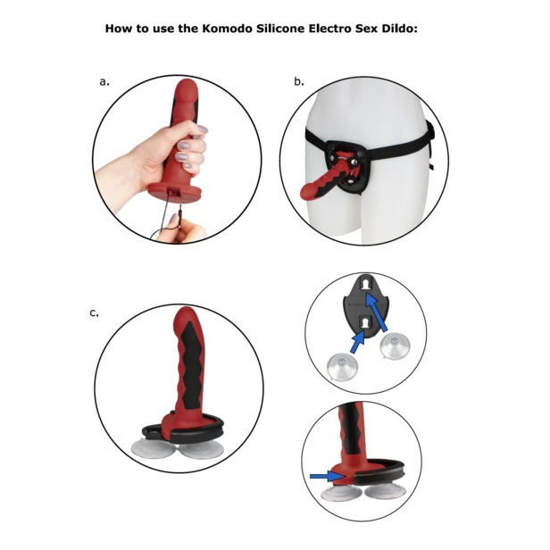 ELECTRASTIM - GODE KOMODO SILICONE FUSION - Sensualia