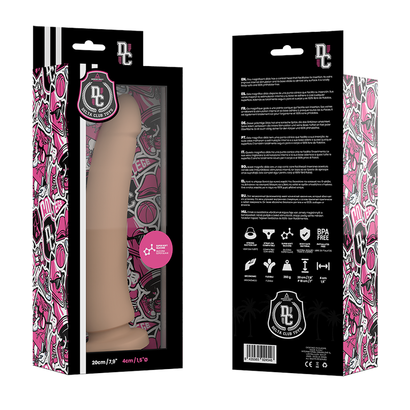 DELTA CLUB - TOYS GODE NATUREL MÉDICAL SILICONE 20 CM -O- 4 CM - Sensualia