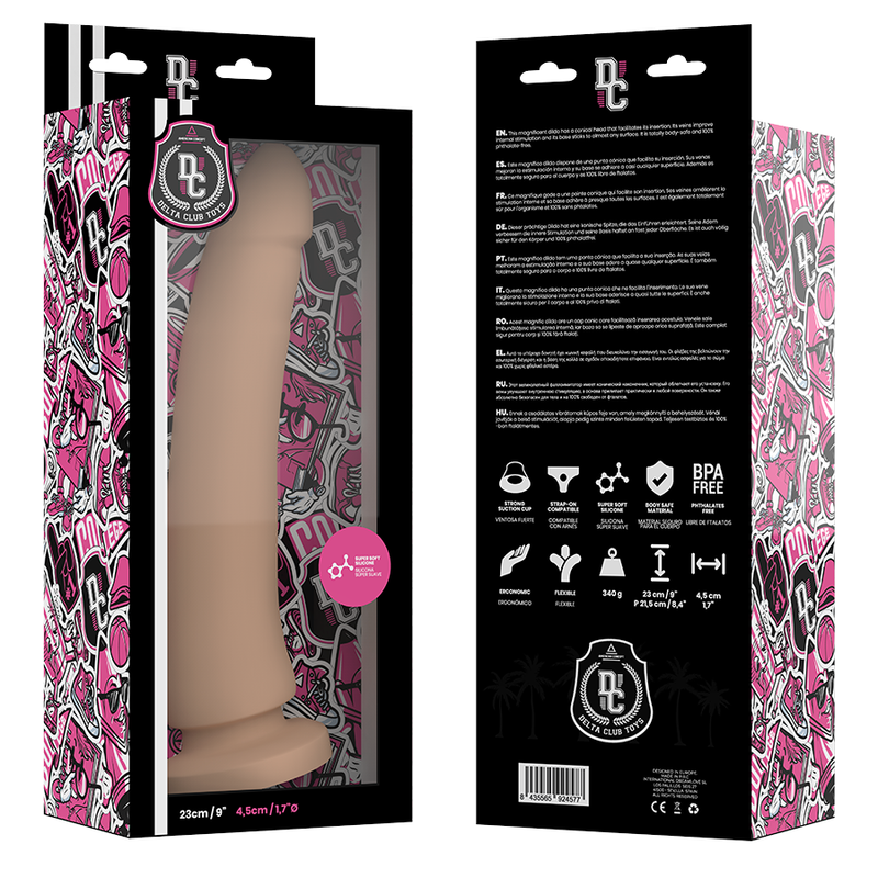 DELTA CLUB - TOYS GODE NATUREL MÉDICAL SILICONE 23 CM -O- 4.5 CM - Sensualia