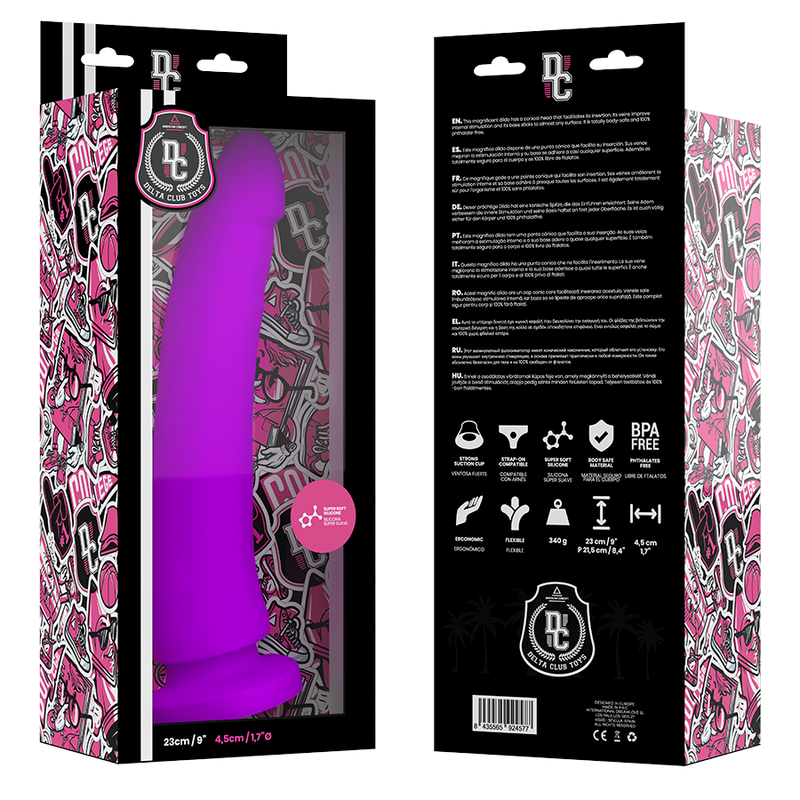 DELTA CLUB - TOYS GODE MÉDICAL LILAS SILICONE 23 CM -O- 4.5 CM - Sensualia