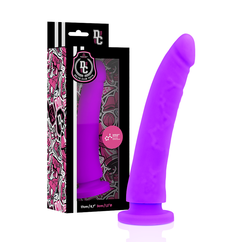 DELTA CLUB - TOYS HARNAIS + DONG SILICONE VIOLET 17 CM -O- 3 CM - Sensualia