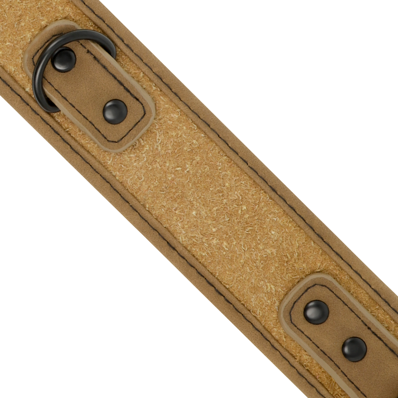 FETISH SUBMISSIVE ORIGEN - COLLIER DOUBLÉ EN NÉOPRÈNE AVEC CHAÎNE - Sensualia