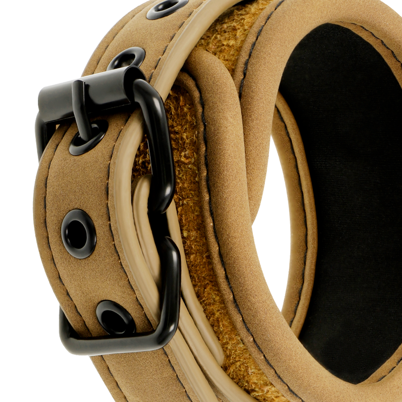 FETISH SUBMISSIVE ORIGEN - CHEVILLES EN CUIR VÉGAN AVEC DOUBLURE EN NÉOPRÈNE - Sensualia