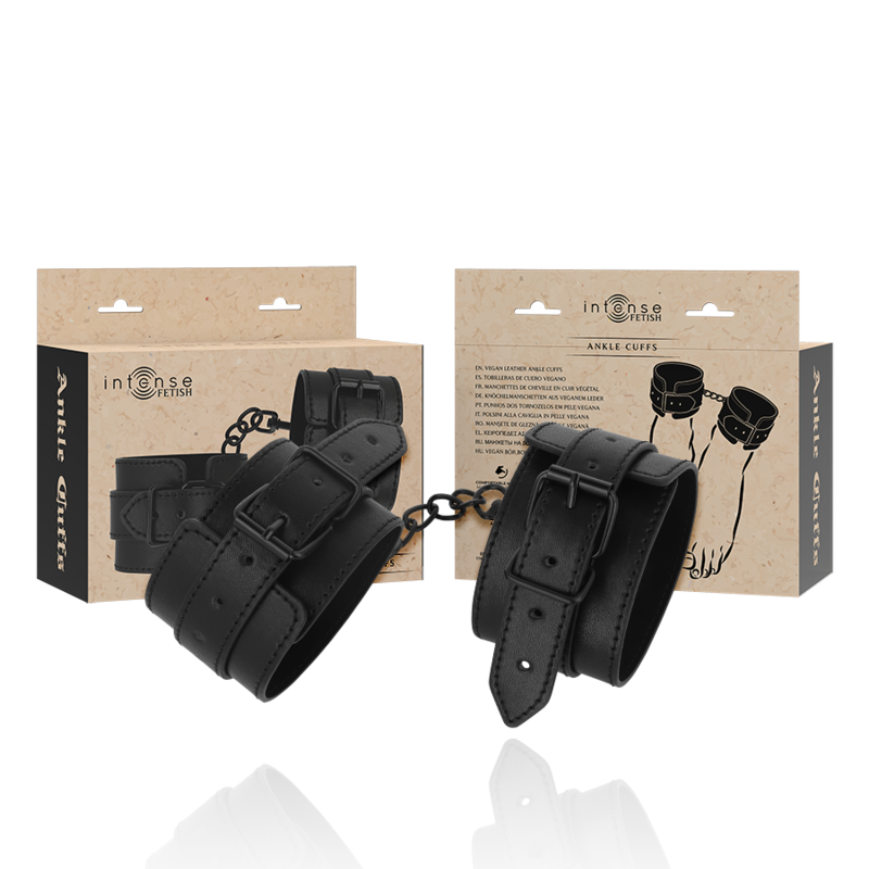 INTENSE - FETISH CHEVILLES EN CUIR VÉGÉTALIEN - Sensualia