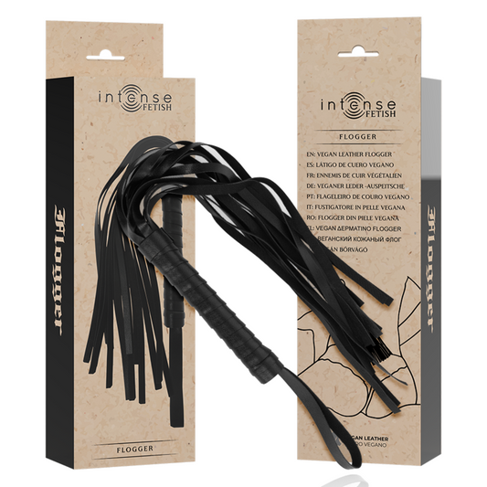 INTENSE - FETISH FLOGGER EN CUIR VÉGÉTALIEN - Sensualia