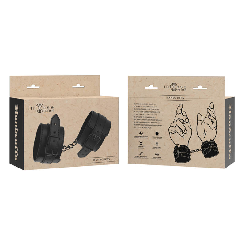 INTENSE - FETISH MENOTTES EN CUIR VÉGÉTALIEN - Sensualia