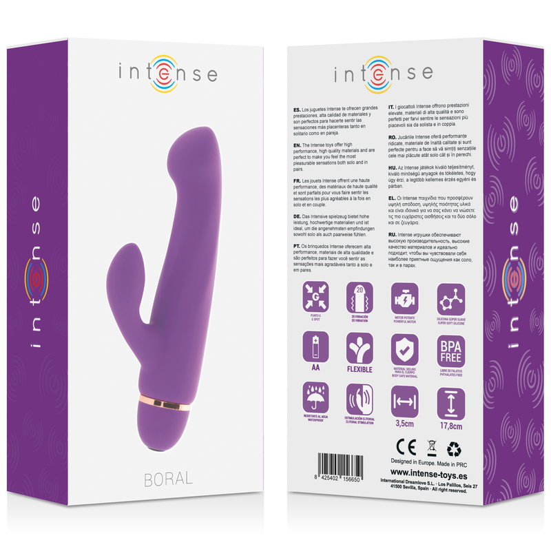 INTENSE - BORAL 20 VITESSES SILICONE LILAS - Sensualia