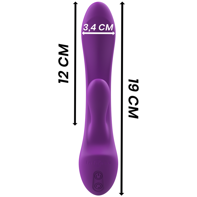 INTENSE - LUIGI RABBIT VIBRATEUR LIQUIDE SILICONE VIOLET - Sensualia