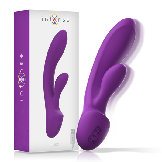 INTENSE - LUIGI RABBIT VIBRATEUR LIQUIDE SILICONE VIOLET - Sensualia