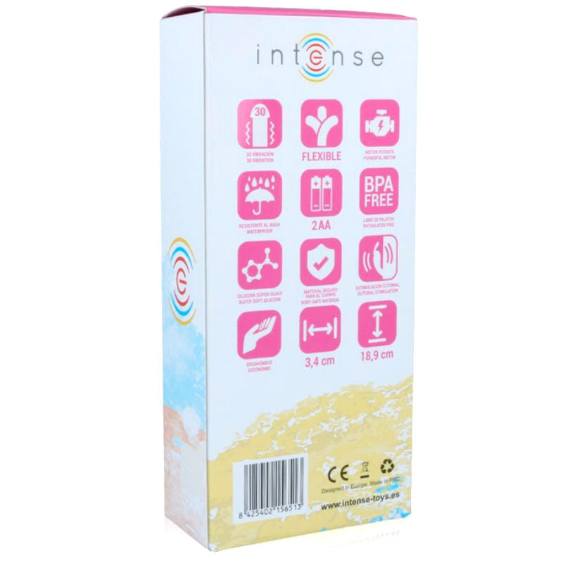 INTENSE - VIBRATEUR DE LUXE EN SILICONE ROSE HILARI - Sensualia