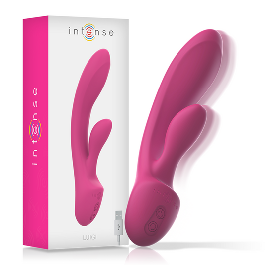 INTENSE - VIBRATEUR LUIGI RABBIT SILICONE LIQUIDE ROSE - Sensualia