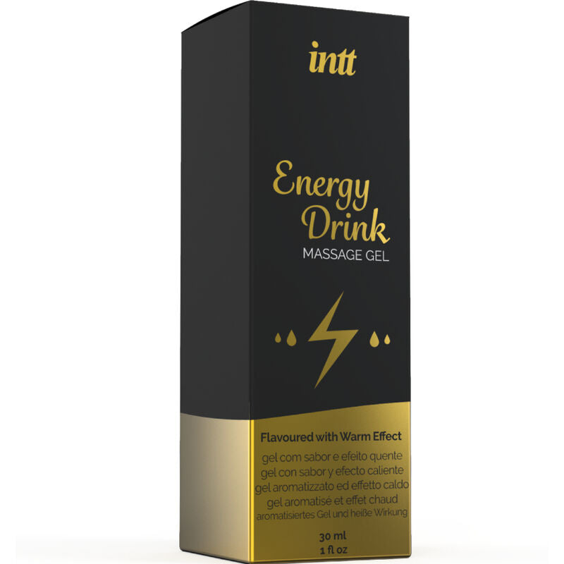 INTT MASSAGE & ORAL SEX - GEL DE MASSAGE A L''ENERGIE AROMATISEE CA BOISSON ET EFFET CHAUFFANT - Sensualia