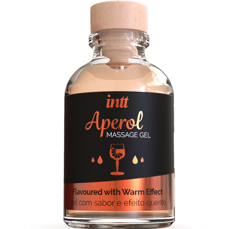 INTT MASSAGE & ORAL SEX - GEL DE MASSAGE APEROL EFFET CHALEUR INTENSE - Sensualia