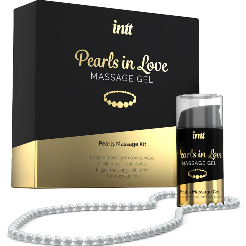 INTT MASSAGE & ORAL SEX - PERLES AMOUREUSES AVEC COLLIER DE PERLES ET GEL DE SILICONE - Sensualia