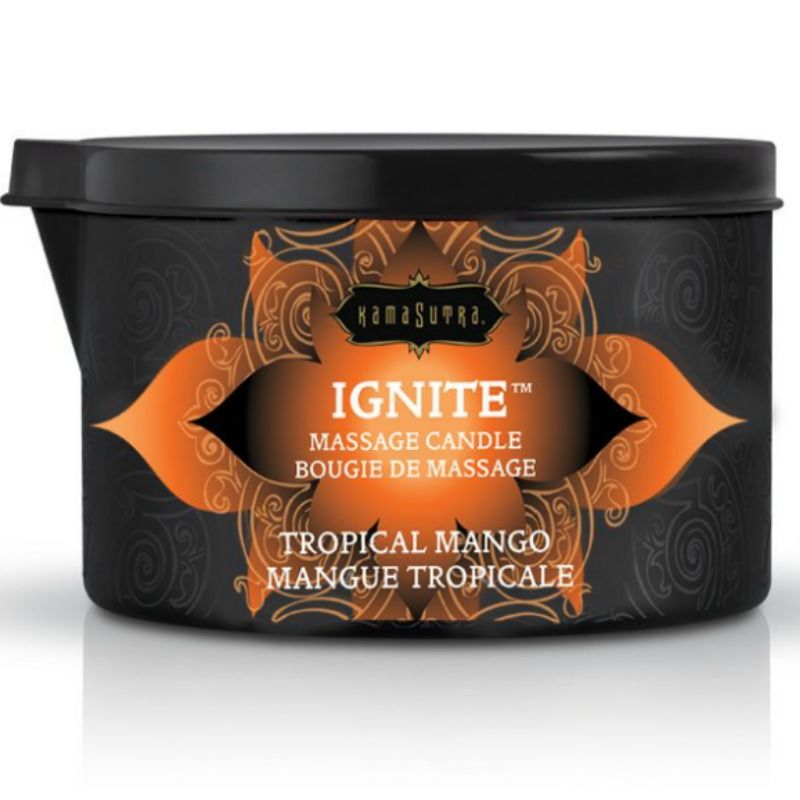 KAMASUTRA - BOUGIE DE MASSAGE MANCHE TROPICAL 170 GR - Sensualia