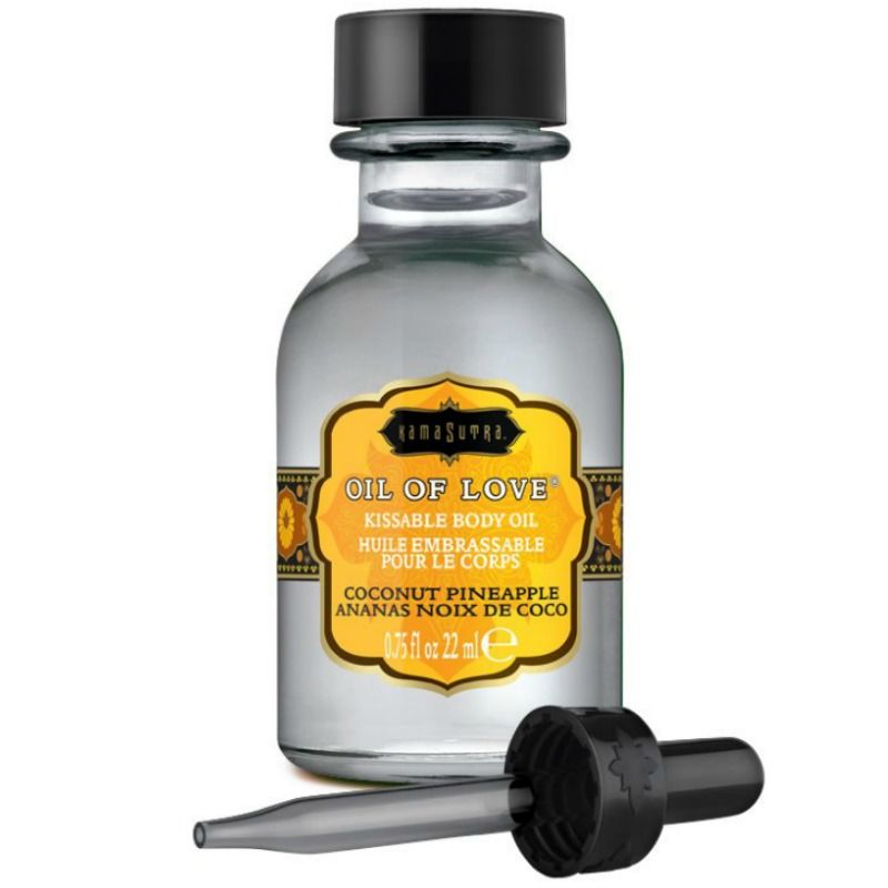 KAMASUTRA - HUILE COMESTIBLE NOIX DE COCO ET ANANAS 22 ML - Sensualia