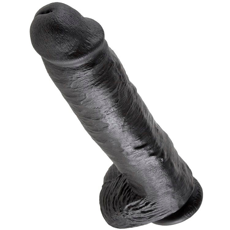 KING COCK - 11 GODE NOIR AVEC BOULES 28 CM - Sensualia