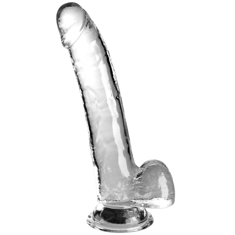 KING COCK - CLEAR GODE AVEC TESTICULES 20.3 CM TRANSPARENT - Sensualia