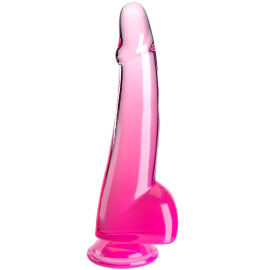KING COCK - CLEAR GODE  TESTICULES 19 CM ROSE - Sensualia