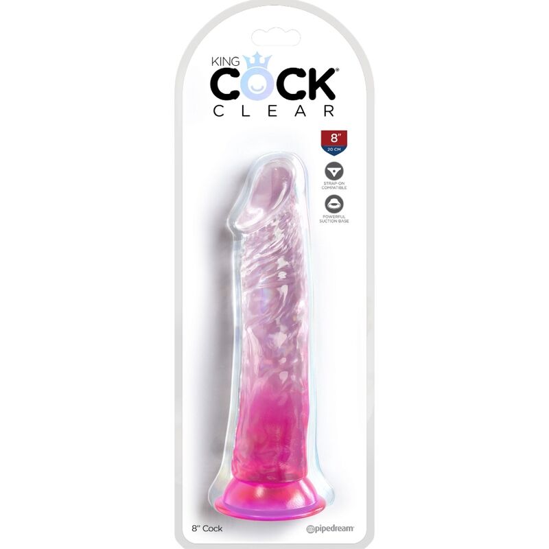 KING COCK - CLEAR PÉNIS RÉALISTE 19.7 CM ROSE - Sensualia