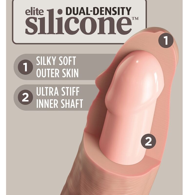 KING COCK - ELITE GODE RÉALISTE EN SILICONE 17.8 CM - Sensualia