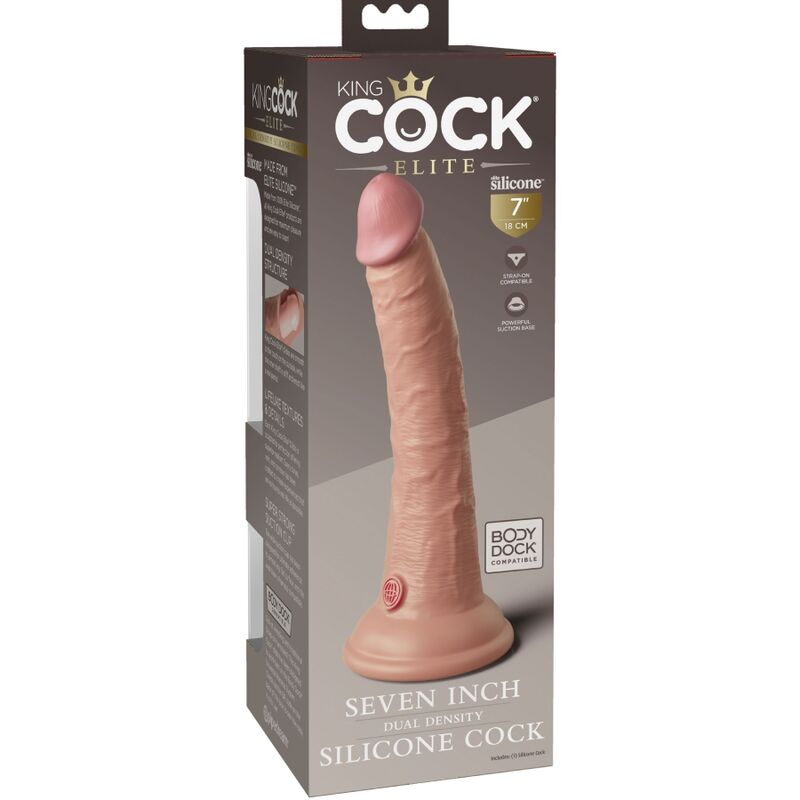 KING COCK - ELITE GODE RÉALISTE EN SILICONE 17.8 CM - Sensualia