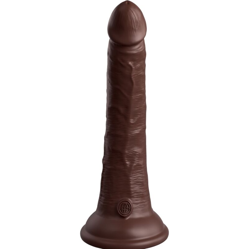 KING COCK - ELITE GODE RÉALISTE EN SILICONE 17.8 CM MARRON - Sensualia