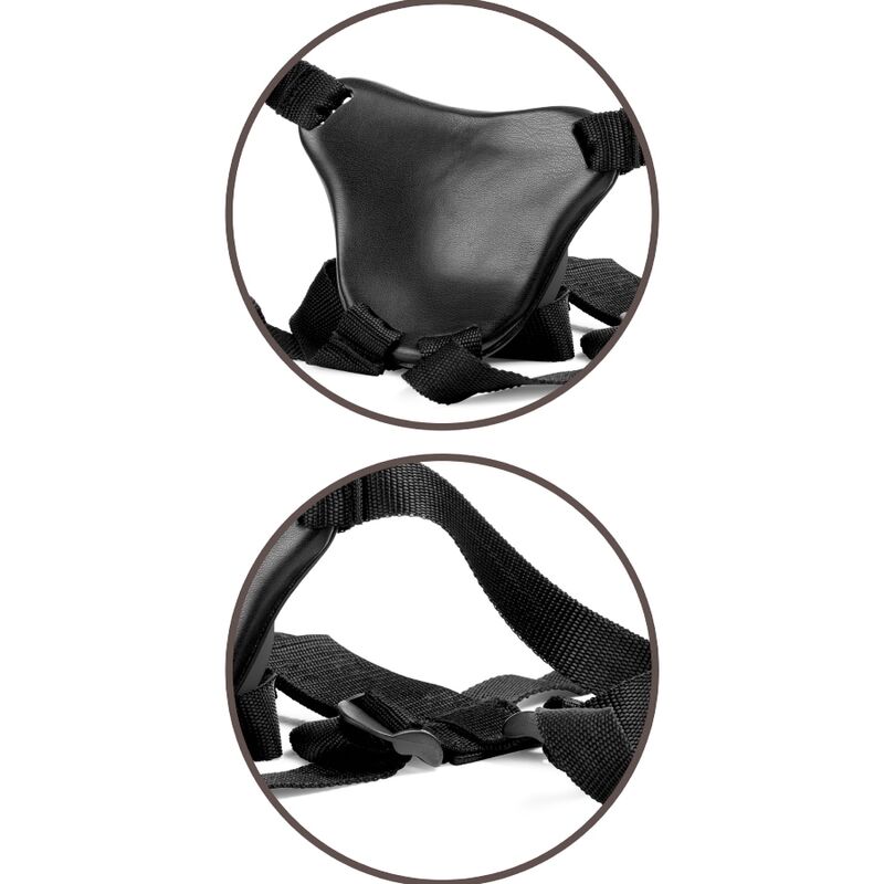 KING COCK - ELITE HARNAIS RÉGLABLE CONFORTABLE AVEC GODE 17.8 CM - Sensualia