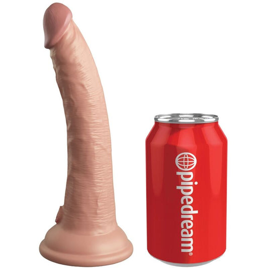 KING COCK - ELITE VIBRATEUR GODE RÉALISTE & TÉLÉCOMMANDE EN SILICONE 17.8 CM - Sensualia