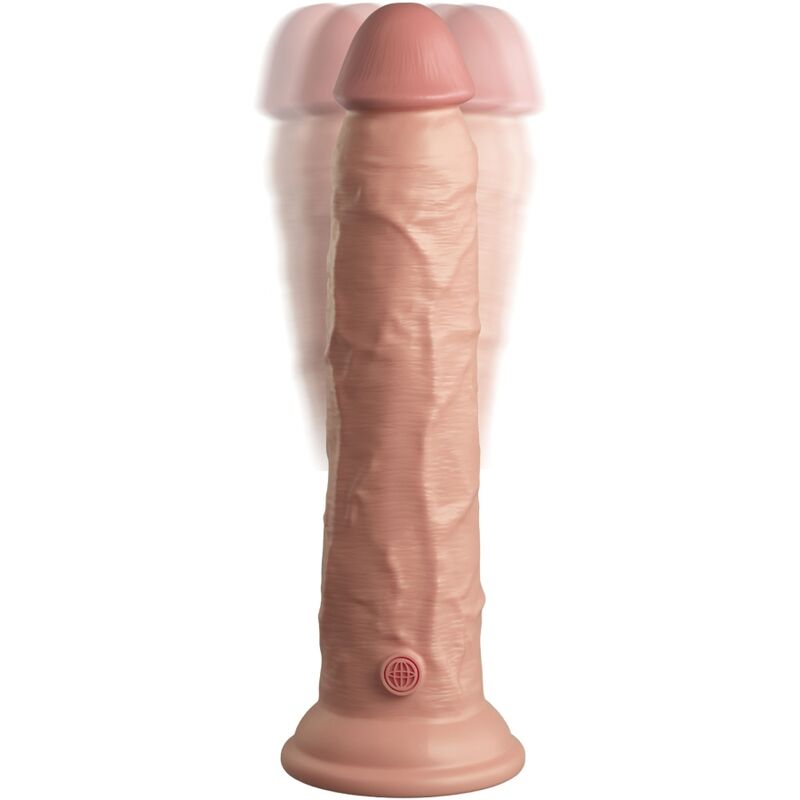 KING COCK - ELITE VIBRATEUR GODE RÉALISTE & TÉLÉCOMMANDE EN SILICONE 23 CM - Sensualia