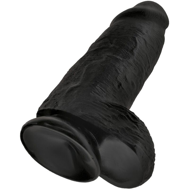 KING COCK - PÉNIS RÉALISTE CHUBBY 23 CM NOIR - Sensualia
