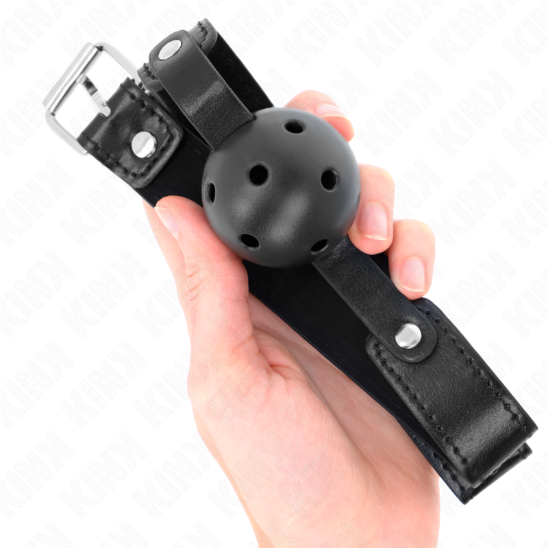 KINK - BALLE RESPIRANT NOIRE 4,5 CM BAG 65 x 2,5 CM - Sensualia