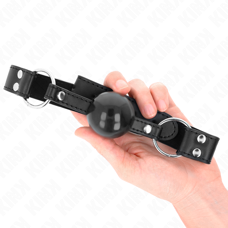 KINK - BÂTON BILLE SOUPLE ET SOLIDE 4 CM AVEC SANGLE EN CUIR 62 x 2,5 CM RÉGLABLE 42-58 CM - Sensualia