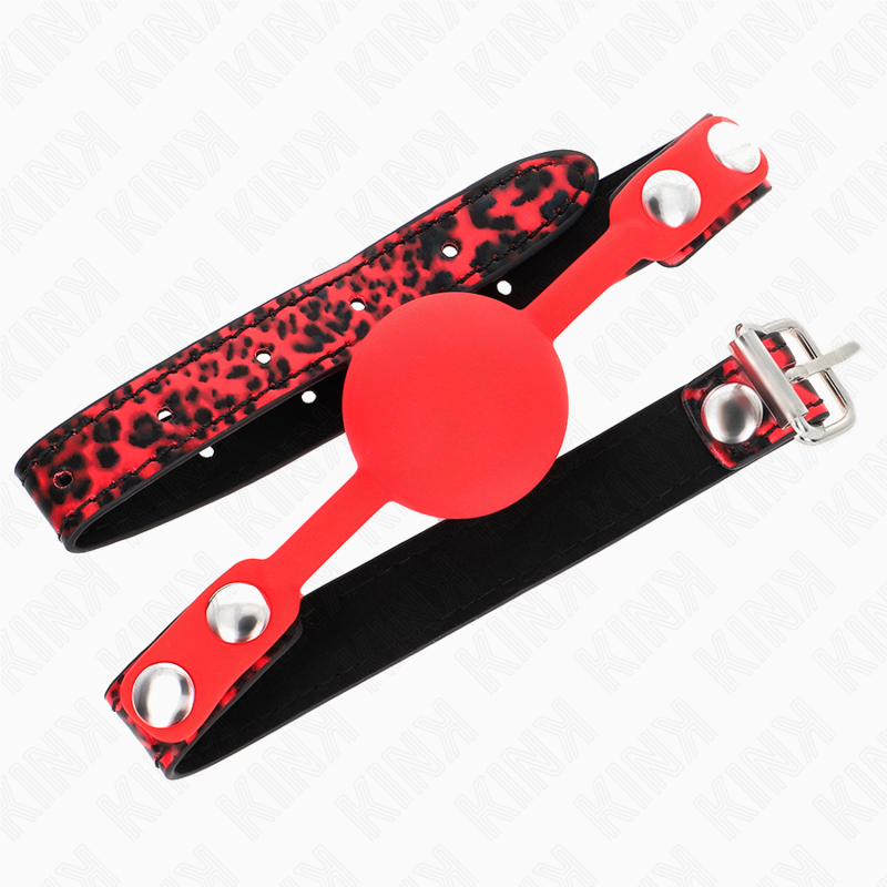 KINK - BOULE EN SILICONE 4 CM GAG MODÈLE 2 60 x 2 CM - Sensualia