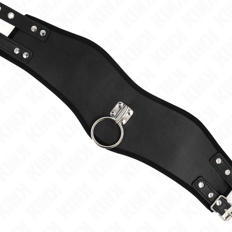 KINK - COLLIER 65 CM AVEC LARGE BRACELET RÉGLABLE 40-55 CM X 10 CM - Sensualia