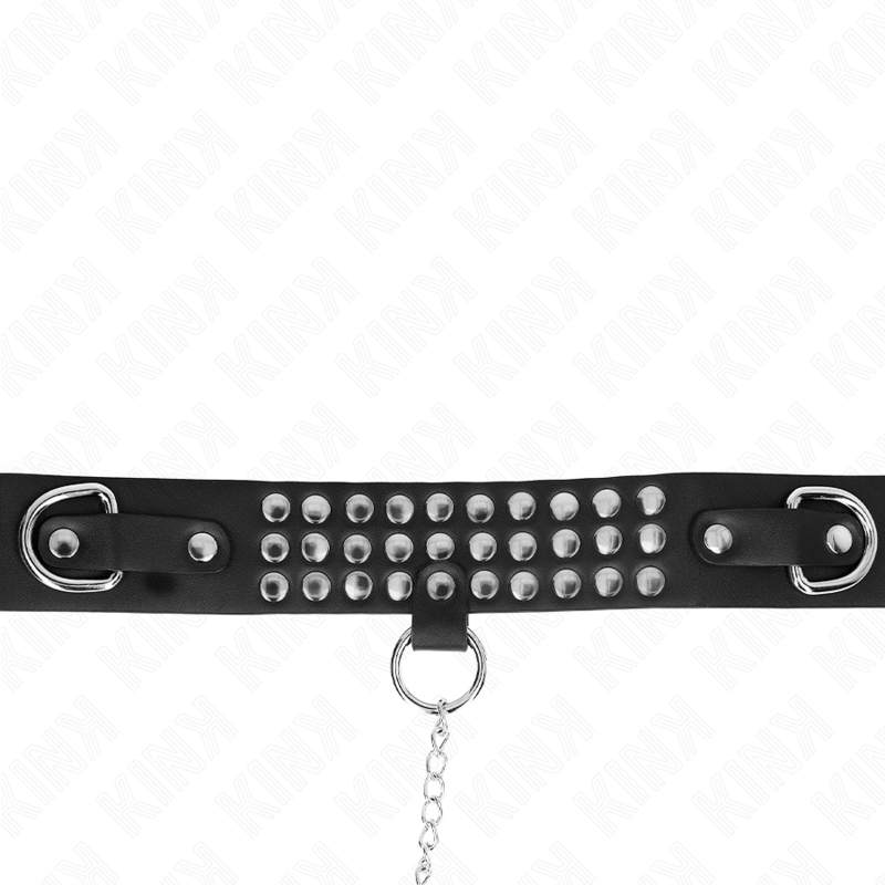 KINK - COLLIER AVEC BRACELET 65 CM AVEC BRILLANT RÉGLABLE 37-42 CM X 5,3 CM - Sensualia