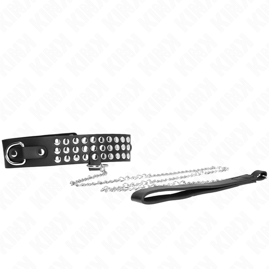 KINK - COLLIER AVEC BRACELET 65 CM AVEC BRILLANT RÉGLABLE 37-42 CM X 5,3 CM - Sensualia