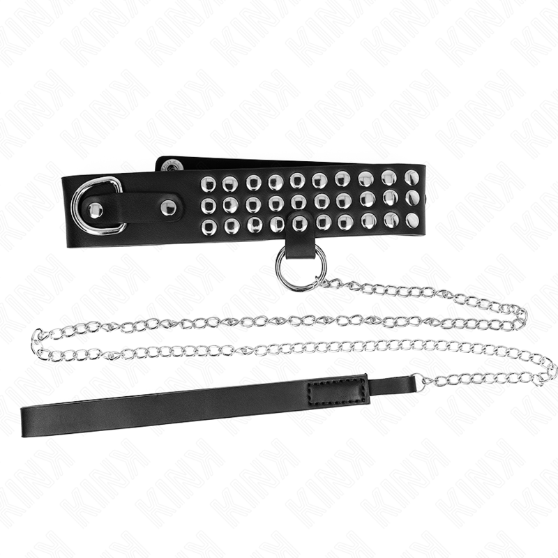 KINK - COLLIER AVEC BRACELET 65 CM AVEC BRILLANT RÉGLABLE 37-42 CM X 5,3 CM - Sensualia