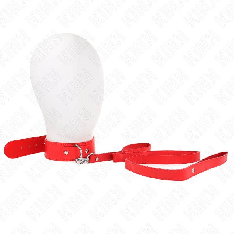 KINK - COLLIER AVEC CEINTURE 116 CM BRACELET ROJO AJUSTABLE 32-50 CM X 8 CM - Sensualia