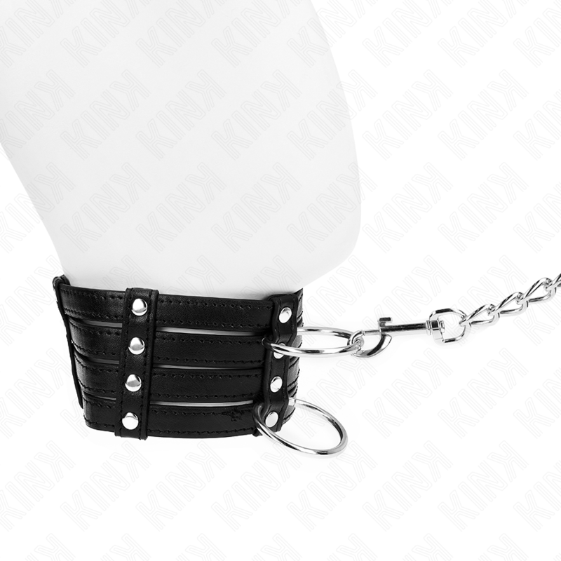 KINK - COLLIER AVEC CEINTURE 65 CM SUB STYLE AJUSTABLE 35-51 CM X 7 CM - Sensualia