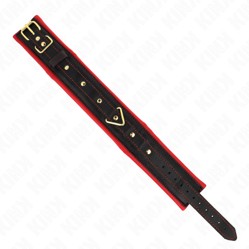 KINK - COLLIER AVEC LAISSE EN TISSU UNI AJUSTABLE 33-48 CM X 5,7 CM - Sensualia