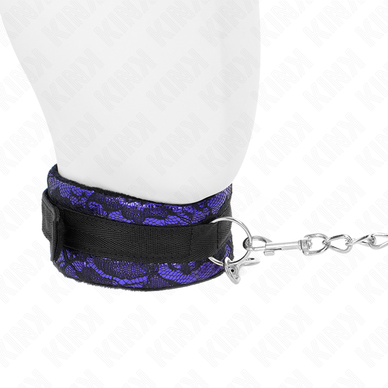 KINK - COLLIER COURT EN DENTELLE DE VELOURS AVEC CEINTURE 105 CM AVEC GARNITURE EN NYLON 44 X 5,5 CM - Sensualia