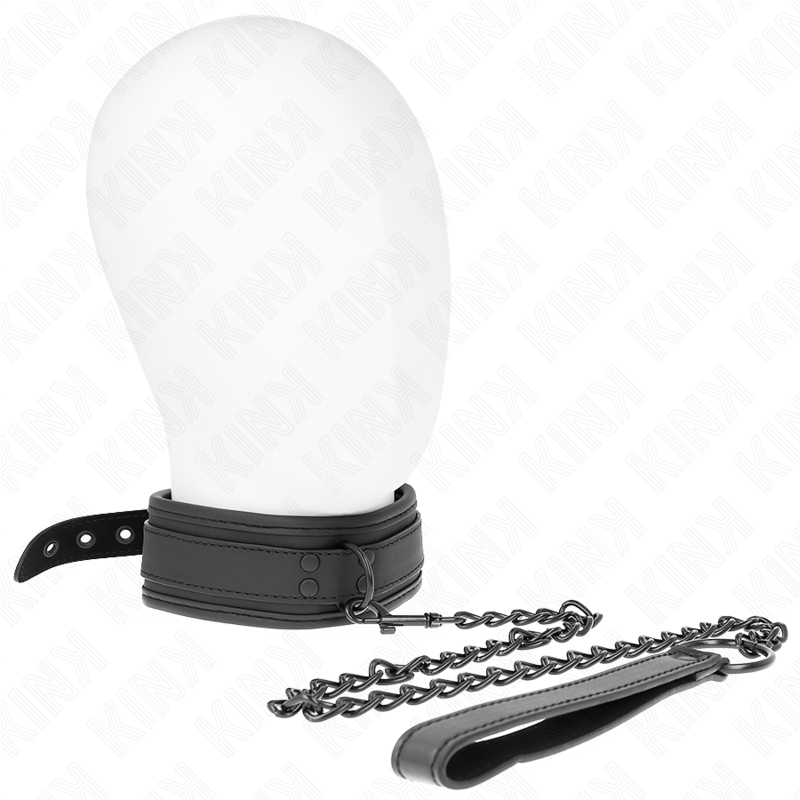 KINK - COLLIER DE BONDAGE EN NÉOPRÈNE MODÈLE 1 AVEC CEINTURE 78 CM RÉGLABLE 37,5 X 49,5 CM - Sensualia