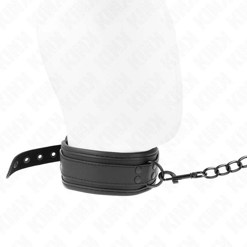 KINK - COLLIER DE BONDAGE EN NÉOPRÈNE MODÈLE 1 AVEC CEINTURE 78 CM RÉGLABLE 37,5 X 49,5 CM - Sensualia