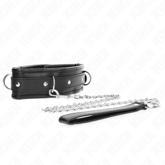 KINK - COLLIER LOURD AVEC CEINTURE 65 CM MODÈLE 1 RÉGLABLE 36,5-50 CM - Sensualia