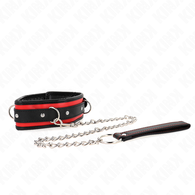 KINK - COLLIER LOURD AVEC CEINTURE 65 CM MODÈLE 2 RÉGLABLE 36,5-50 CM - Sensualia