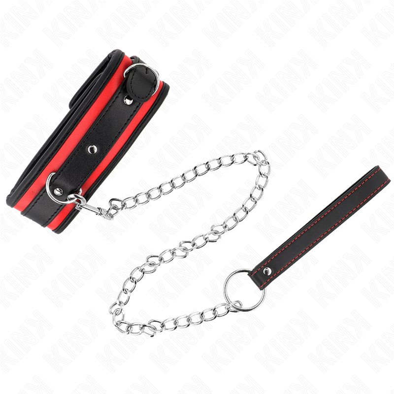 KINK - COLLIER LOURD AVEC CEINTURE 65 CM MODÈLE 2 RÉGLABLE 36,5-50 CM - Sensualia