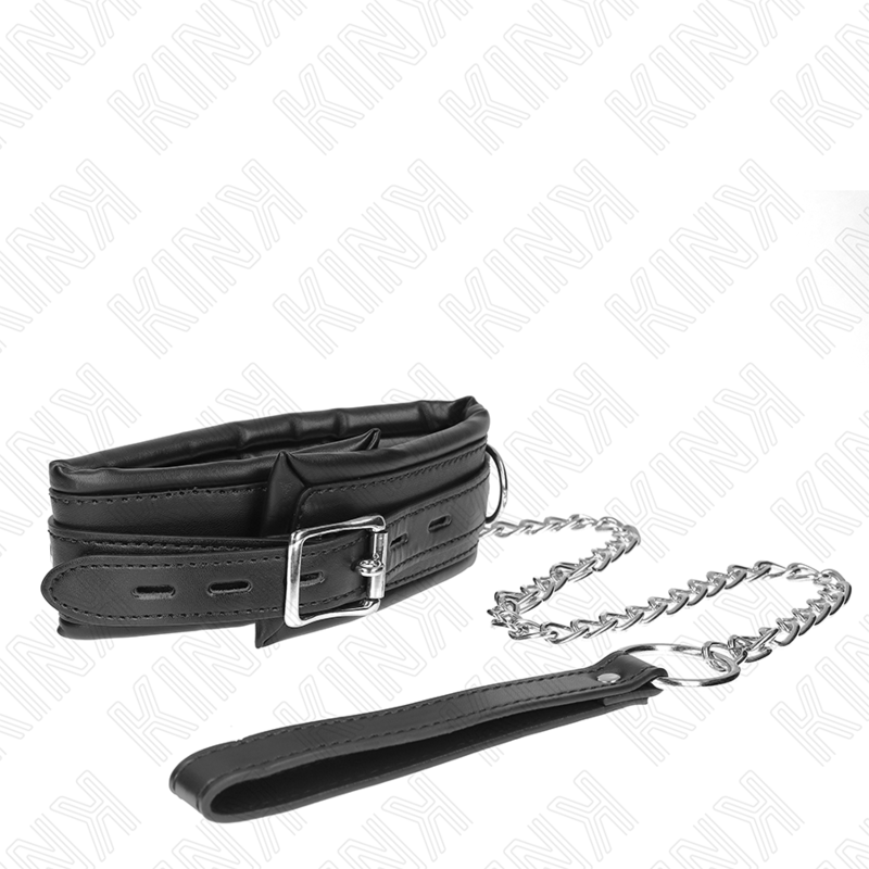 KINK - COLLIER LOURD AVEC CEINTURE 65 CM MODÈLE 4 RÉGLABLE 36,5-50 CM - Sensualia